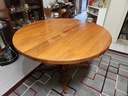 Glostrup Mobelfabrik Round Solid Teak Dining Table / No Leaf
