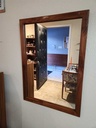 Teak Rectangular Wall Mirror