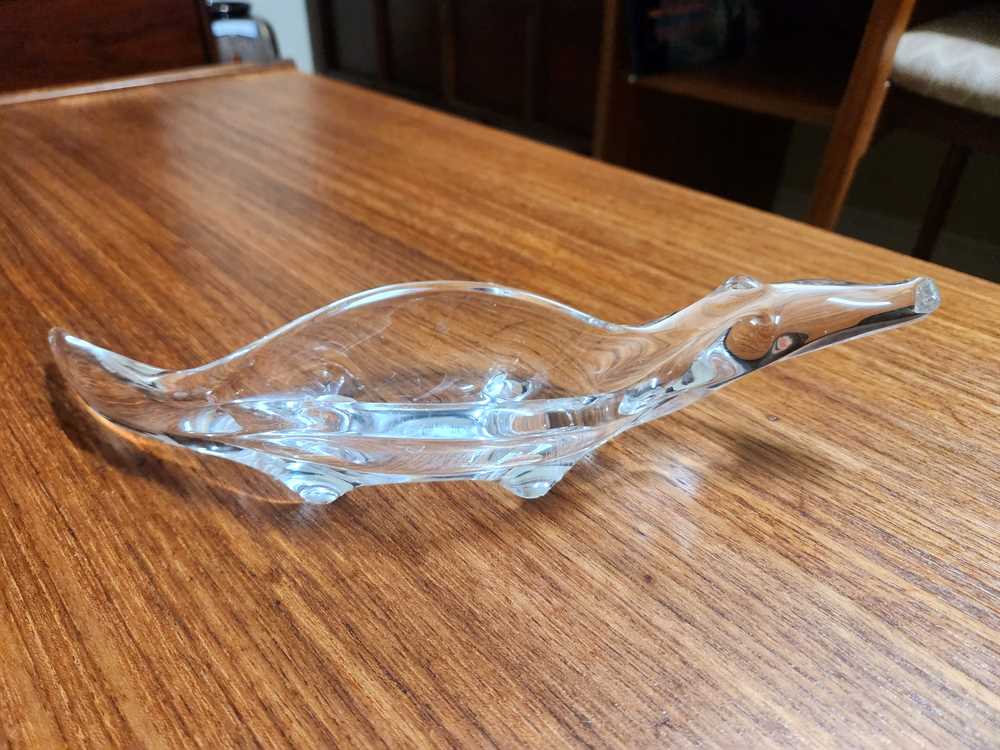 Viking Glass Alligator Bowl