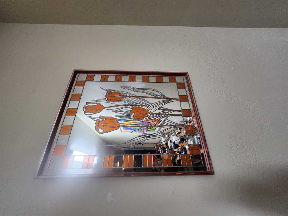 Vintage Painted MCM Mirror