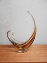 Large Continental Glass (Calgary) Basket - Clear/Green/Amber