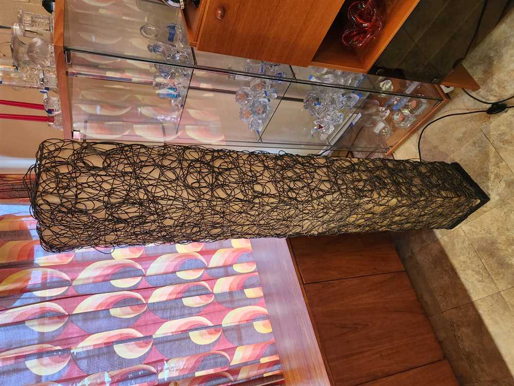 Rattan Fiberglass Floor Lamp
