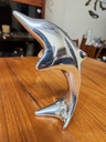 Hoselton Large Aluminum Dolphin Sculpture - Signed - Made in Canada