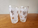 Set of 4 Dominion Glass Starburst Drinking Glasses