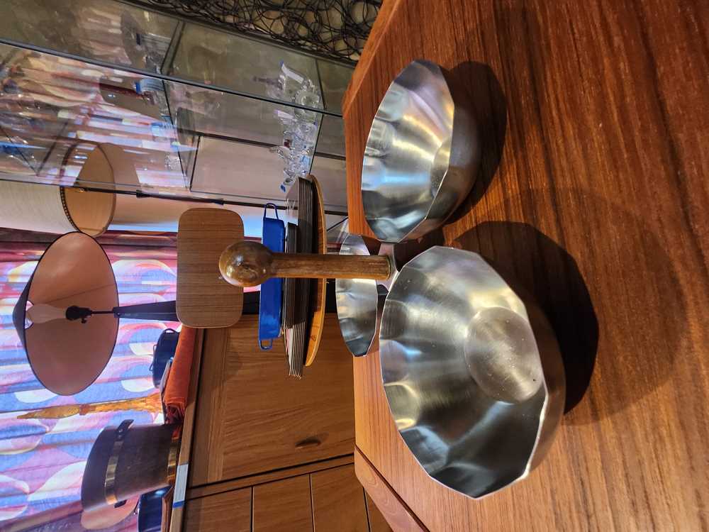 Japanese Stainless Condiment Server with Wood Handle