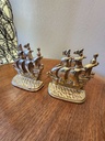 Set of Solid Brass Sailboat Bookends