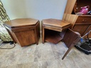 Pair of Lane Walnut Side Tables W/ Compartments!