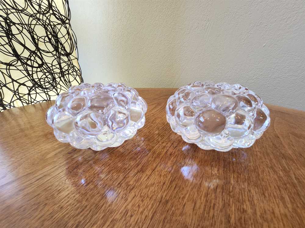 Orrefors Raspberry Votive Holder designed by Anne Nilsson