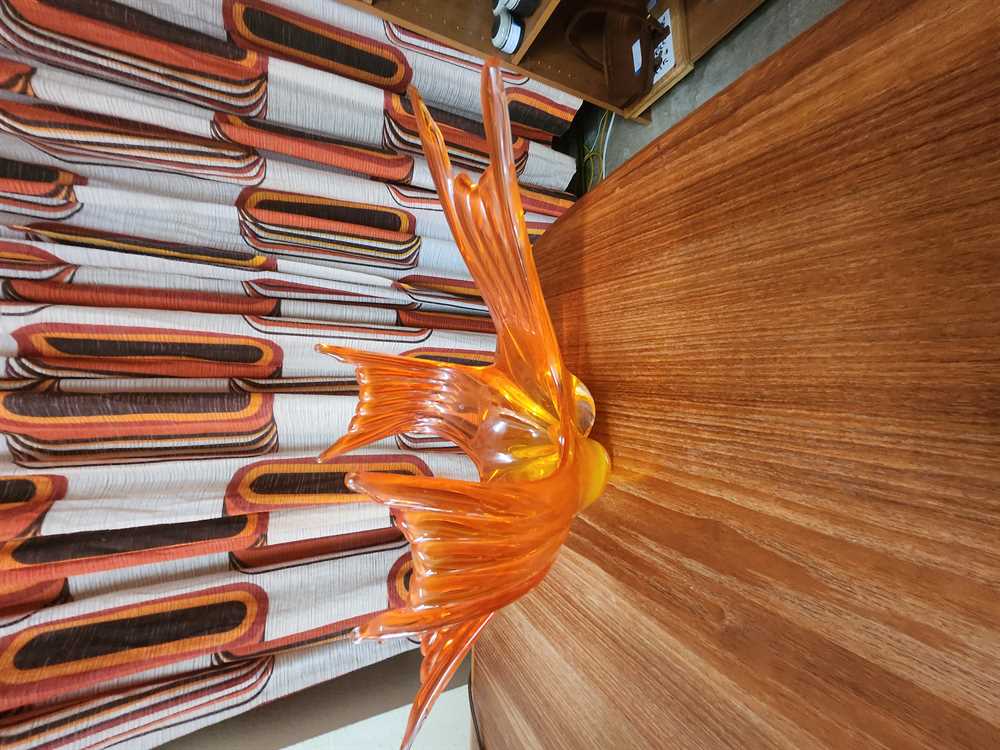 Large Orange Chalet Glass