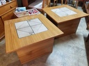 Pair of Gangso Mobler Teak and Tile End Tables
