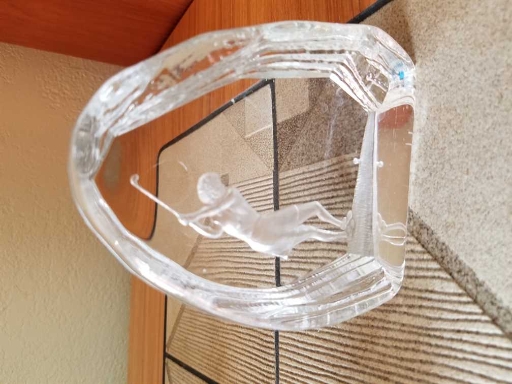 Glass Golfer Sculpture by Alfred Capredoni Canada