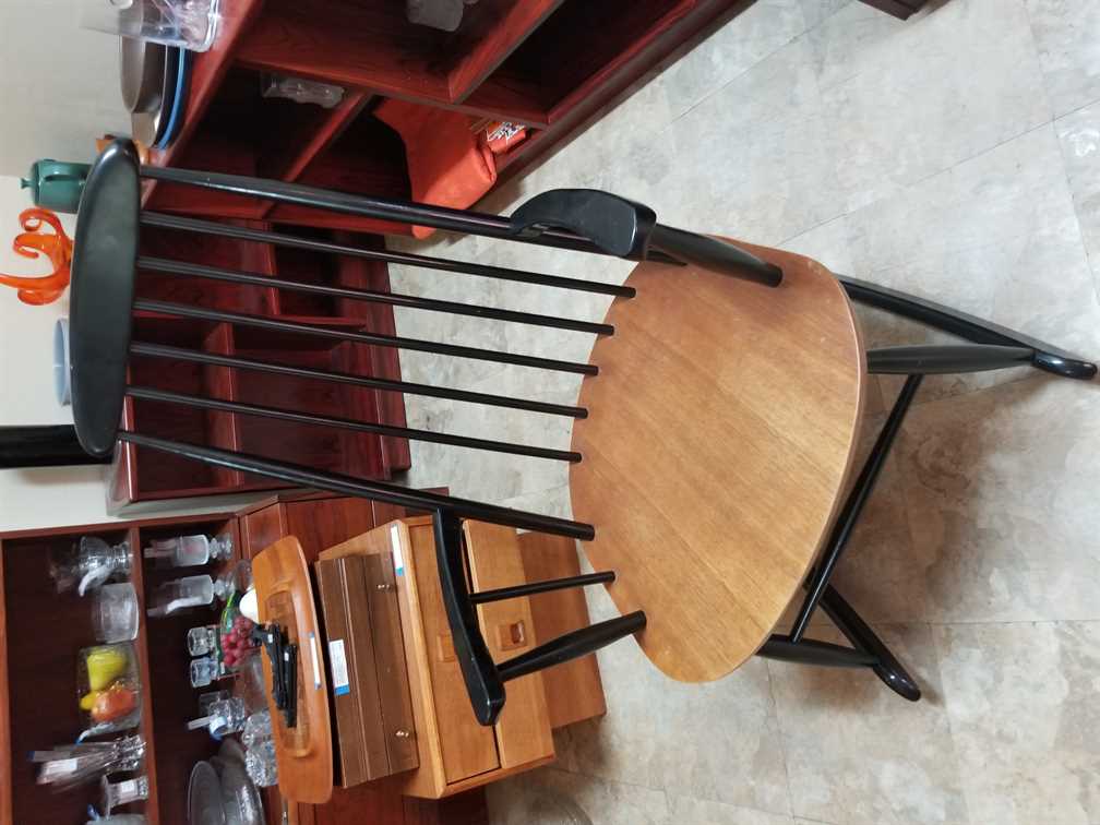 Farstrup Mobler Teak & Ebonized Walnut Rocking Chair #8662