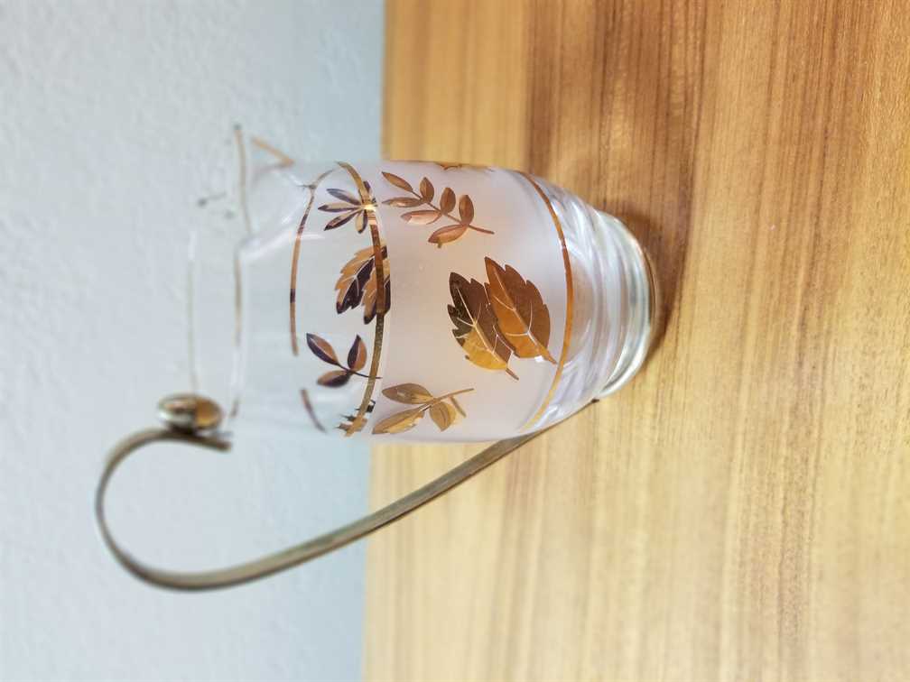 Libbey Gold Leaf Pitcher