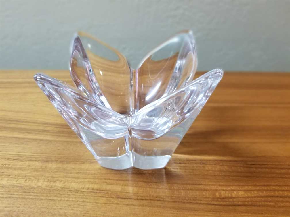 Orrefors Lotus Blossom Votive Holder by Lars Hellsten