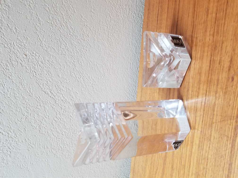 Pair of Mikasa Germany Dazzle Votive Holders