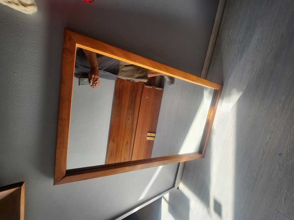Teak Wall Mirror