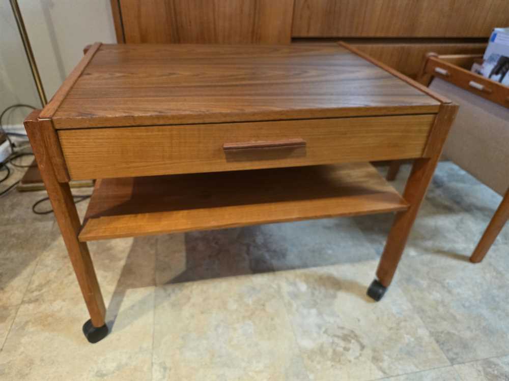 Swedish Teak Utility Cart