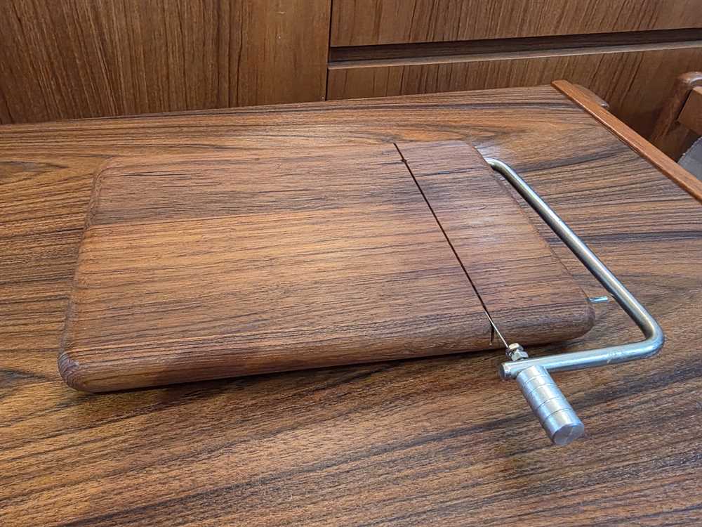 Teak Cheese Board w/ cutter