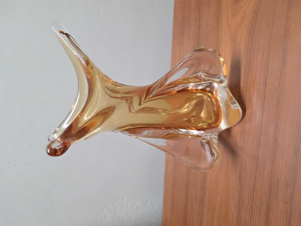 Chalet Glass Vase - Amber