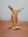 Chalet Glass Vase - Amber