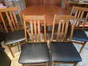Set of 4 Danish Teak Highback Dining Chairs