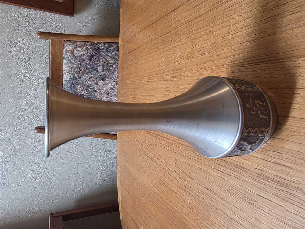 Norsk Tinn Norwegian Pewter Vase