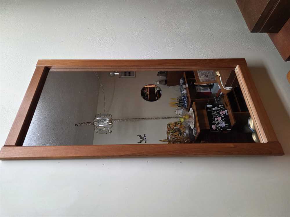 Danish Teak Wall Mirror