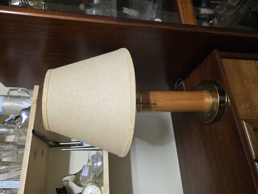 Teak Table Lamp