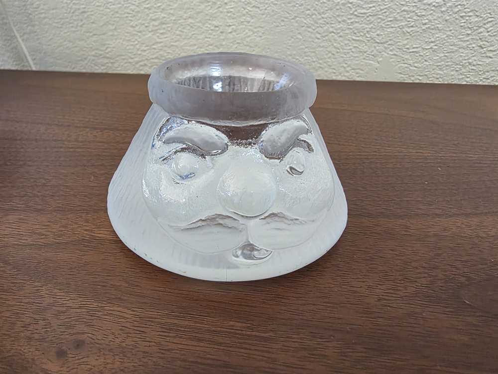 Nybro Sweden Santa Clause Votive Holder