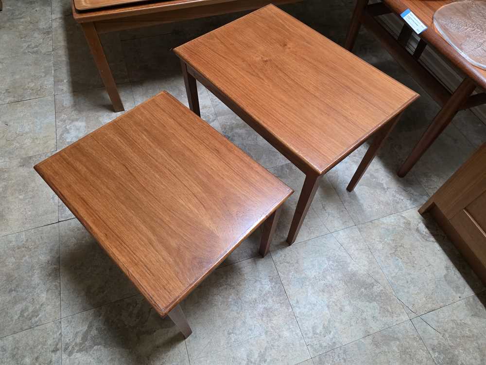 Pair of Teak Nesting Tables