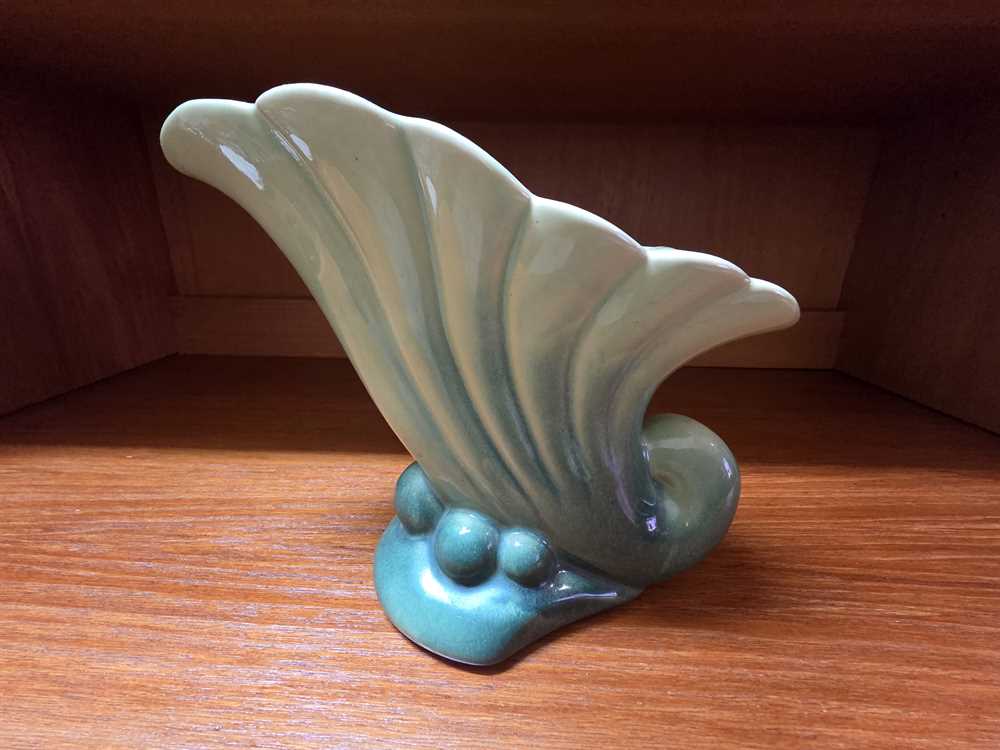 1950s Beauceware Quebec Cornucopia Vase