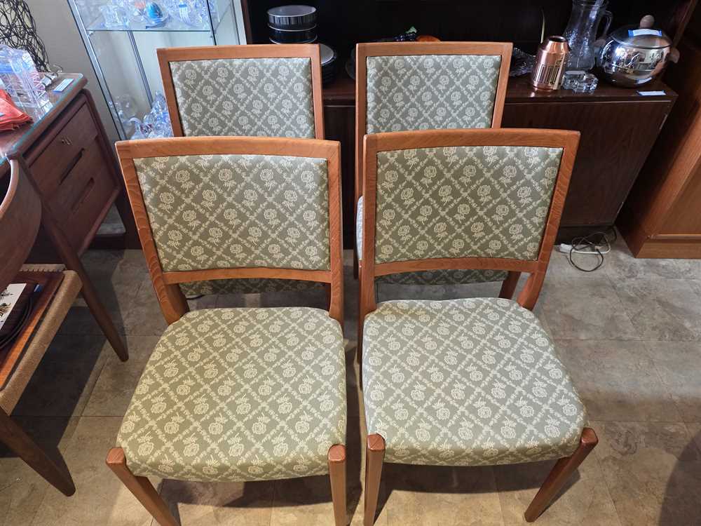 Set of 4 Svegards Markaryds Sweden Teak Dining Chairs