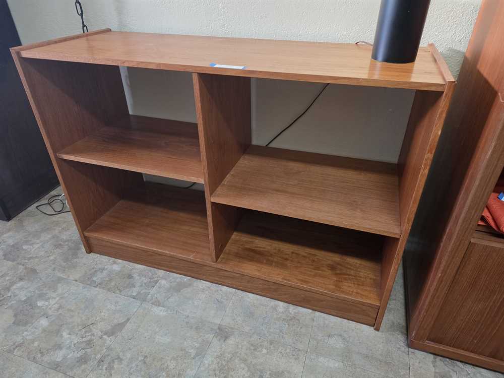 Teak Danish Horizontal Bookcase