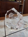 Mats Jonasson Eagle Glass Sculpture Signed and Numbered