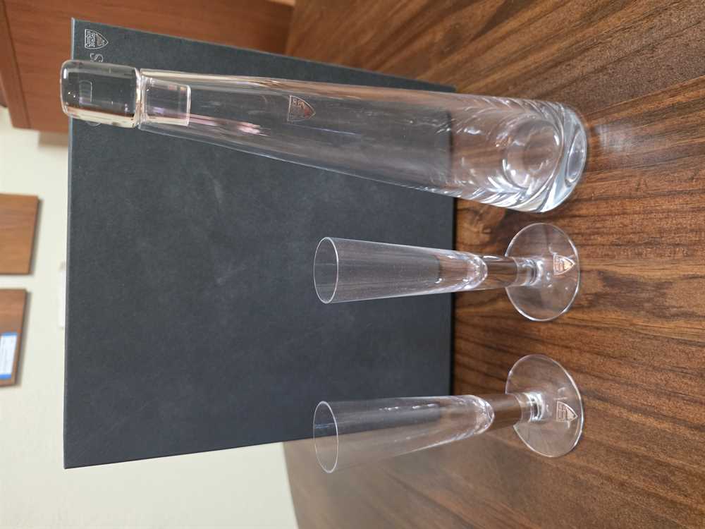 Orrefors Kampai Schnapps Decanter and Glass Set by Lana Bergstrom