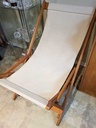 Teak Rocking Sling  Deck Chair