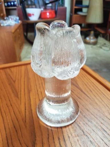 [MB00731] Kosta Boda Sweden Rosebud Tall Votive Holder by Mats Jonasson
