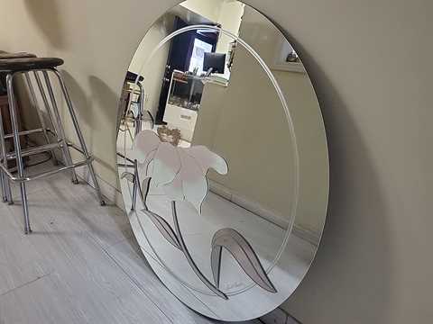 [MB01167] Handcrafted Painted Mirror - Signed