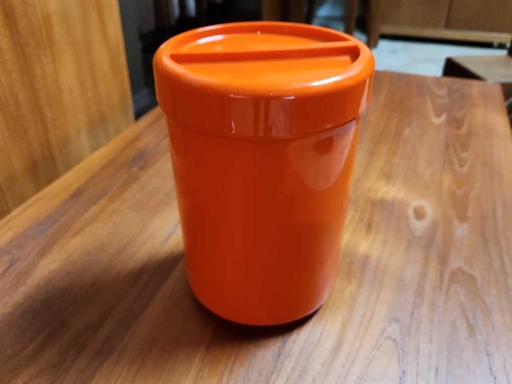 [MB01361] Andre Morin Made in Canada Large Orange Cannister