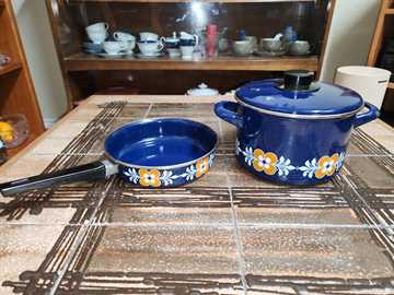 [MB01658] Prinze Germany Enameled Pot and Pan Set