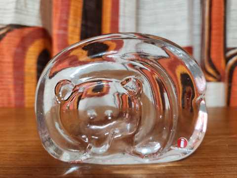 [MB01688] Iittala Karhu (Bear)  Paperweight by Jorma Vennola