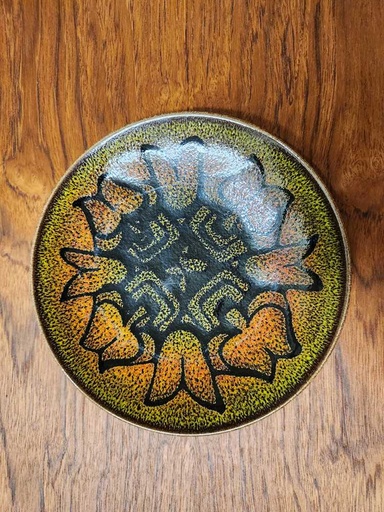 [CT00176] Poole Pottery Aegean #3 Rounded Plate 8"