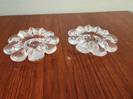 [MB01944] Kosta  Krinolin Votive Pair by Ann and Goran Warff