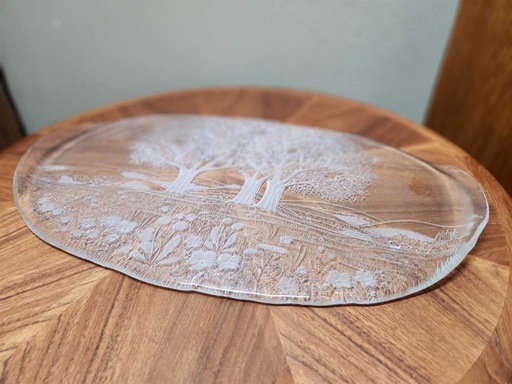 [MB01959] Kosta Boda Platter "Pastoral Trees"