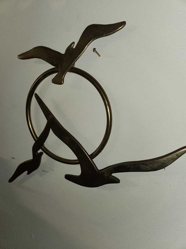 [MB01977] Brass Seagulls Wall Hanging