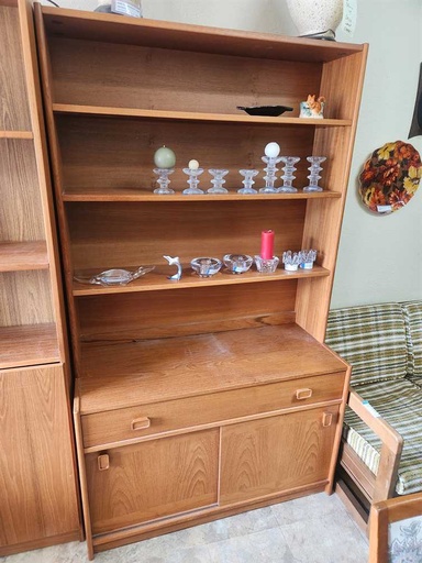 [CT00318] Domino Mobler Teak Wall Unit