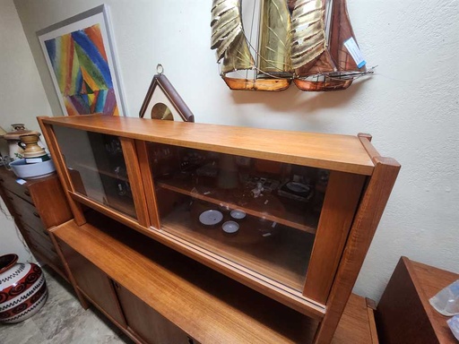 [CT00327] PBJ Mobler Teak Display Cabinet / Hutch