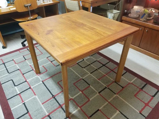 [CT00330] Uldum Mobelfabrik Square Teak Draw Leaf Dining Table