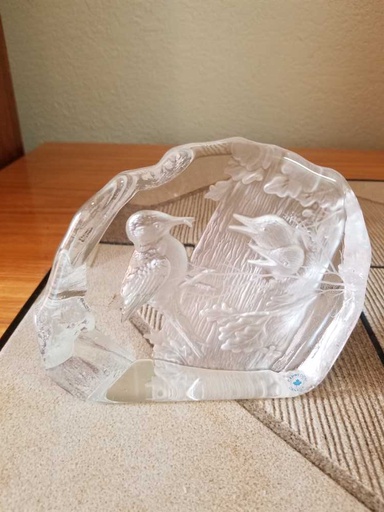 [MB02220] Bird Glass Sculpture by Alfred Capredoni Canada