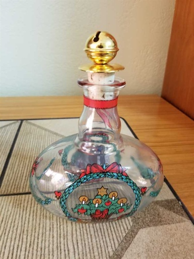 [MB02221] Holmegaard Jingle Bells Crystal Decanter by Henrik Hansen